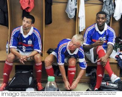 Eric Carriere - Didier Deschamps - Frederic Piquionne CELEBRITES : France 98 vs RC Toulon - 28 07 2015 xJeanBibardx 
