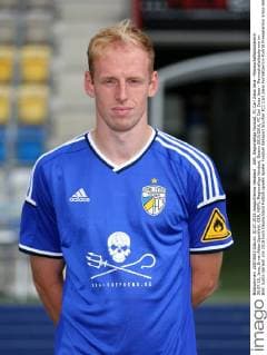 GER, Regionalliga Nordost, FC Carl Zeiss Jena - Mannschaftsfototermin 30.07.15, Jena, Ernst-Abbe-Sportfeld, GER, NOFV, Regionalliga Nordost, Saison 2015 2016, FC Carl Zeiss Jena - Mannschaftsfototermin im Bild: Justin Gerlach