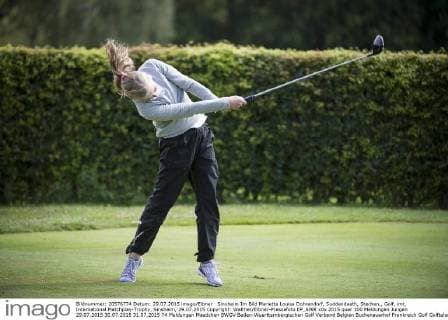 Sinsheim Im Bild Marietta Louisa Dohrendorf, Suddendeath, Stechen,, Golf, imt, International Matchplay-Trophy, Sinsheim, 29.07.2015 Copyright: Walther Eibner-Pressefoto EP_SWR