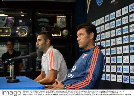 Aktuell Fußball, Frankreich, Supercup, Olympique Lyon Training und PK Maxime Gonalons - Hubert Fournier - Stade Saputo, Montreal FOOTBALL : Training Olympique Lyonnais - Trophee des champions - 31 07 2015 AnthonyBIBARD FEP 