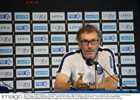 Aktuell Fußball, Frankreich, Supercup, Paris St. Germain Training und PK Laurent Blanc - Stade Saputo, Montreal FOOTBALL : PK Paris St Germain PSG - Trophee des champions - 31 07 2015 AnthonyBIBARD FEP 