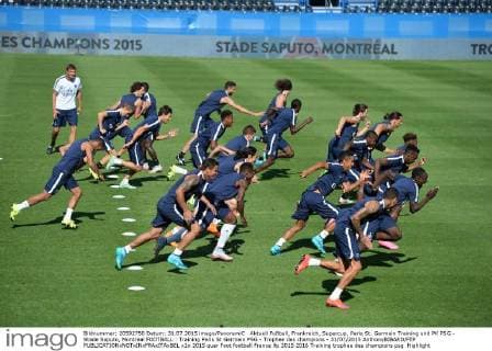 Aktuell Fußball, Frankreich, Supercup, Paris St. Germain Training und PK PSG - Stade Saputo, Montreal FOOTBALL : Training Paris St Germain PSG - Trophee des champions - 31 07 2015 AnthonyBIBARD FEP 
