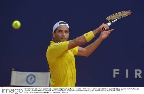 TENNIS - ATP Tennis Herren Generali Open 2015 KITZBUEHEL,AUSTRIA,01.AUG.15 - TENNIS - ATP World Tour, Generali Open, qualification. Image shows Albert Montanes (ESP). GEPAxpictures xHansxOsterauer
