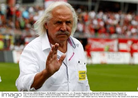v.li.: Dragoslav Stepanovic zu Gast beim FC Würzburger Kickers, Fussball, 3. Liga, FC Würzburger Kickers - SG Dynamo Dresden, xfsx