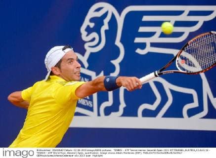 TENNIS - ATP Tennis Herren Generali Open 2015 KITZBUEHEL,AUSTRIA,02.AUG.15 - TENNIS - ATP World Tour, Generali Open, qualification. Image shows Albert Montanes (ESP). GEPAxpictures xHansxOsterauer