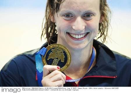 Aug. 2, 2015 - Kazan, Russia - USA:s Katie Ledecky - Schwimm-WM 2015  - ZUMAb138