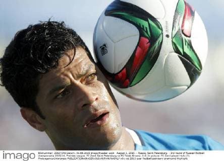 August 1, 2015. - Russia, Saint Petersburg. - 3rd round of Russian football championship 2015 16. Premier League. FC Zenit Saint Petersburg vs FC Terek Grozny, 3:0. In picture: FC Zenit player Hulk (7). PhotoagencyxInterpress 