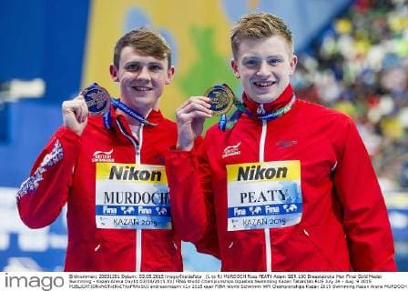 (L to R) MURDOCH Ross PEATY Adam GBR 100 Breaststroke Men Final Gold Medal Swimming - Kazan Arena Day11 03 08 2015 XVI FINA World Championships Aquatics Swimming Kazan Tatarstan RUS July 24 - Aug. 9 2015 andreaxmasini