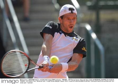 TENNIS - ATP Tennis Herren Generali Open 2015 KITZBUEHEL,AUSTRIA,04.AUG.15 - TENNIS - ATP World Tour, Generali Open. Image shows Juergen Melzer (AUT). GEPAxpictures xHansxOsterauer