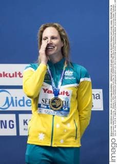 SEEBOHM Emily AUS gold medal ad WILSON Madison AUS silver medal, NIELSEN Mie Oe DEN bronze medal Swimming - Women s 100m backstroke final Day 12 04 08 2015 XVI FINA World Championships Aquatics Swimming Kazan Tatarstan July 24 - Aug. 9 2015 giorgioxperottino