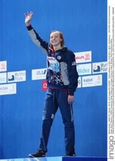 Katie Ledecky (USA), AUGUST 4, 2015 - Swimming : 16th FINA World Championships Kazan 2015 Women s 1500m Freestyle Medal Ceremony at Kazan Arena in Kazan, Russia. NoxThirdxPartyxSales  (umqa026706)