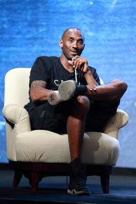 American basketball superstar Kobe Bryant attends a press conference PK Pressekonferenz to endorse the mobile game NBA Basketball Herren USA Hero in Shanghai, China, 4 August 2015. Kobe Bryant endorses mobile game NBA Hero in Shanghai  pbu312725_17