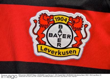 DFL Fussball Berlin 05.08.2015 1 Bundesliga Saison 2015 2016 Logo Bayer 04 Leverkusen