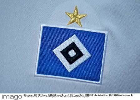 DFL Fussball Berlin 05.08.2015 1 Bundesliga Saison 2015 2016 Logo Hamburger SV