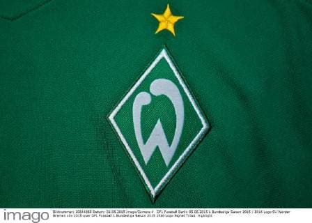 DFL Fussball Berlin 05.08.2015 1 Bundesliga Saison 2015 2016 Logo SV Werder Bremen
