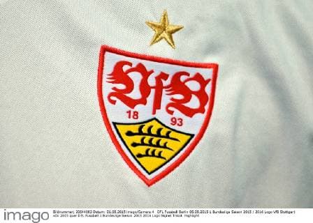 DFL Fussball Berlin 05.08.2015 1 Bundesliga Saison 2015 2016 Logo VfB Stuttgart
