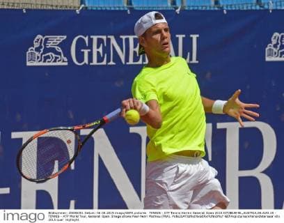 TENNIS - ATP Tennis Herren Generali Open 2015 KITZBUEHEL,AUSTRIA,06.AUG.15 - TENNIS - ATP World Tour, Generali Open. Image shows Paul-Henri Mathieu (FRA). GEPAxpictures xHansxOsterauer