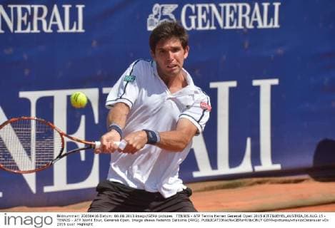 TENNIS - ATP Tennis Herren Generali Open 2015 KITZBUEHEL,AUSTRIA,06.AUG.15 - TENNIS - ATP World Tour, Generali Open. Image shows Federico Delbonis (ARG). GEPAxpictures xHansxOsterauer