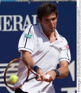 Kitzbuehel 06.08.2015, Sportpark, Kitzbuehel, AUT, ATP Tennis Herren World Tour, Generali Open, Viertelfinale, Einzel, im Bild Federico Delbonis (ARG) Federico Delbonis of Argentina during men s singles Quarter final match of the Generali Open tennis tournament of the ATP World Tour at the Sportpark in Kitzbuehel, Austria on 2015 08 06.  EX_GRO  