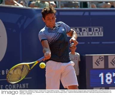 TENNIS - ATP Tennis Herren Generali Open 2015 KITZBUEHEL,AUSTRIA,06.AUG.15 - TENNIS - ATP World Tour, Generali Open. Image shows Nicolas Almagro (ESP). GEPAxpictures xHansxOsterauer