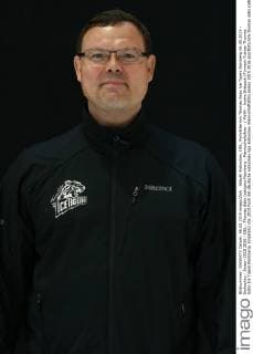 Aktuell Eishockey, DEL, Porträttermin Thomas Sabo Ice Tigers Nürnberg 06.08.2015 - Eishockey - Saison 2015 2016 - DEL - Thomas Sabo Icetigers Nürnberg - Mannschaftsfoto - MaWi - Andre Dietzsch (Torwart-Trainer Thomas Sabo Ice Tigers Nürnberg) Einzelbild