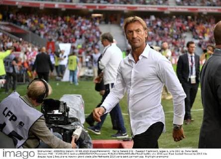 Herve Renard (lil) - Fussball Frankreich, Ligue 1, Lille OSC vs. Paris Saint Germain PSG - 07 08 2015 AnthonyBIBARD FEP Panoramic 