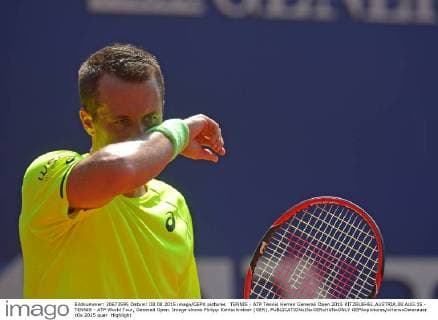 TENNIS - ATP Tennis Herren Generali Open 2015 KITZBUEHEL,AUSTRIA,08.AUG.15 - TENNIS - ATP World Tour, Generali Open. Image shows Philipp Kohlschreiber (GER). GEPAxpictures xHansxOsterauer