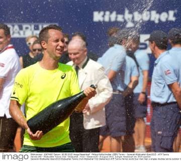 Philipp Kohlschreiber (GER) Tennis - Generali-Kitzbuehel-Open2015 - ATP Tennis Herren 250 - Kitzbuehler Tennis Club - Kitzbuehel - Tirol - Oesterreich - 8 August 2015. Juergen Hasenkopf
