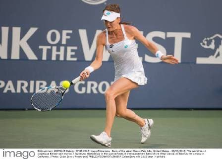 Bank of the West Classic Palo Alto, United States - 08 07 2015: The world No.14 Angelique Kerber won the No.7 Agnieszka Radwanska in the quarterfinals of the tournament Bank of the West Classic at Stanford University in California. (Photo: Celso Bayo FotoArena)  CelsoxBayo
