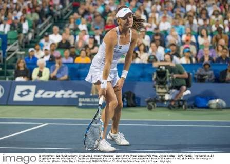 Bank of the West Classic Palo Alto, United States - 08 07 2015: The world No.14 Angelique Kerber won the No.7 Agnieszka Radwanska in the quarterfinals of the tournament Bank of the West Classic at Stanford University in California. (Photo: Celso Bayo FotoArena)  CelsoxBayo