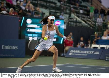 Bank of the West Classic Palo Alto, United States - 08 07 2015: The world No.14 Angelique Kerber won the No.7 Agnieszka Radwanska in the quarterfinals of the tournament Bank of the West Classic at Stanford University in California. (Photo: Celso Bayo FotoArena)  CelsoxBayo