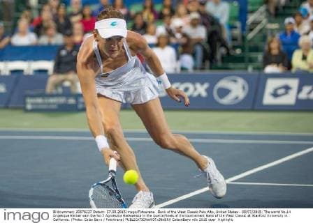 Bank of the West Classic Palo Alto, United States - 08 07 2015: The world No.14 Angelique Kerber won the No.7 Agnieszka Radwanska in the quarterfinals of the tournament Bank of the West Classic at Stanford University in California. (Photo: Celso Bayo FotoArena)  CelsoxBayo
