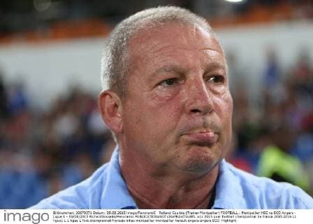 Rolland Courbis (Trainer Montpellier) FOOTBALL : Montpellier HSC vs SCO Angers - Ligue 1 - 08 08 2015 RichardGosselin Panoramic 