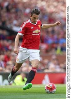 Matteo Darmian of Manchester United ManU - Manchester United vs. Tottenham Hotspurs - Barclay s Premier League - Old Trafford - Manchester - 08 08 2015 Pic Philip Oldham Sportimage EDITORIAL USE ONLY. No use with unauthorised audio, video, data, fixture lists, club league logos or live services. Online in-match use limited to 120 images, no video emulation. No use in betting, games or single club league player publications.