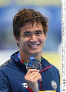 Nathan Adrian (USA), AUGUST 8, 2015 - Swimming : 16th FINA World Championships Kazan 2015 Men s 50m Freestyle Medal Ceremony at Kazan Arena in Kazan, Russia. NOxTHIRDxPARTYxSALES.  (umqa027201)