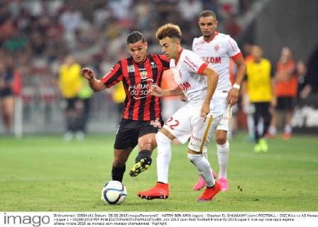 HATEM BEN ARFA (ogcn) - Stephan EL SHAARAWY (asm) FOOTBALL : OGC Nice vs AS Monaco - Ligue 1 - 08 08 2015 FEP 