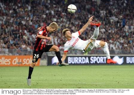 Vincent KOZIELLO (ogcn) - Stephan EL SHAARAWY (asm) FOOTBALL : OGC Nice vs AS Monaco - Ligue 1 - 08 08 2015 FEP 