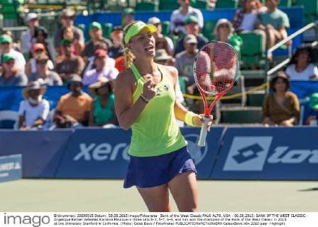 Bank of the West Classic PALO ALTO, USA - 09.08.2015: BANK OF THE WEST CLASSIC - Angelique Kerber defeated Karolina Pliskova in three sets 6-3, 5-7, 6-4, and has won the champion of the Bank of the West Classic in 2015 at the University Stanford in California. (Photo: Celso Bayo FotoArena)  CelsoxBayo
