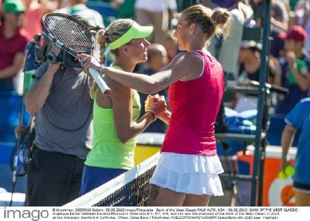 Bank of the West Classic PALO ALTO, USA - 09.08.2015: BANK OF THE WEST CLASSIC - Angelique Kerber defeated Karolina Pliskova in three sets 6-3, 5-7, 6-4, and has won the champion of the Bank of the West Classic in 2015 at the University Stanford in California. (Photo: Celso Bayo FotoArena)  CelsoxBayo