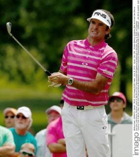 Aug. 9, 2015 - Akron, OH, USA - Bubba Watson grimaces after an errant tee shot on the third hole during the final round of the World Golf Championships-Bridgestone Invitational on Sunday, Aug. 9, 2015, at Firestone Country Club in Akron, Ohio. World Golf Championships-Bridgestone Invitational - ZUMAm67_