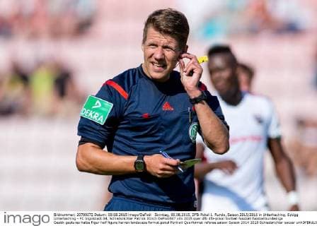 Sonntag, 09.08.2015, DFB-Pokal 1. Runde, Saison 2015 2016 in Unterhaching, SpVgg Unterhaching - FC Ingolstadt 04, Schiedsrichter Patrick Ittrich DeFodi507