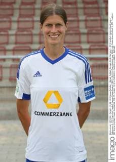 Aktuell Fußball, Damen, Porträttermin 1. FFC Frankfurt Kerstin Garefrekes - Fototermin 1. FFC Frankfurt