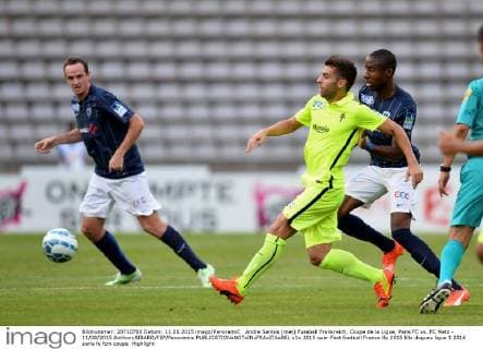 Andre Santos (met) Fussball Frankreich, Coupe de la Ligue, Paris FC vs. FC Metz - 11 08 2015 AnthonyBIBARD FEP Panoramic 