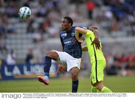 Edward Socrier (pfc) Fussball Frankreich, Coupe de la Ligue, Paris FC vs. FC Metz - 11 08 2015 AnthonyBIBARD FEP Panoramic 