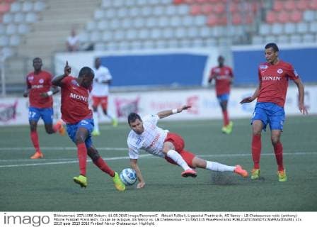 Aktuell Fußball, Ligapokal Frankreich, AS Nancy - LB Chateauroux robic (anthony) Mbone Fussball Frankreich, Coupe de la Ligue, AS Nancy vs. LB Chateauroux - 11 08 2015 Moa Panoramic 