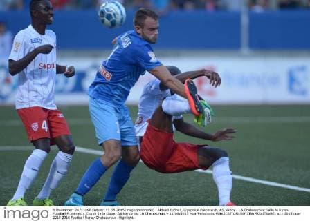 Aktuell Fußball, Ligapokal Frankreich, AS Nancy - LB Chateauroux Dalle Millieras Fussball Frankreich, Coupe de la Ligue, AS Nancy vs. LB Chateauroux - 11 08 2015 Moa Panoramic 