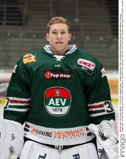 Aktuell Eishockey, DEL, Porträttermin Augsburger Panther Ben Meisner (Torwart Augsburger Panther 30) Augsburger Panther, Media-Day 2015,
