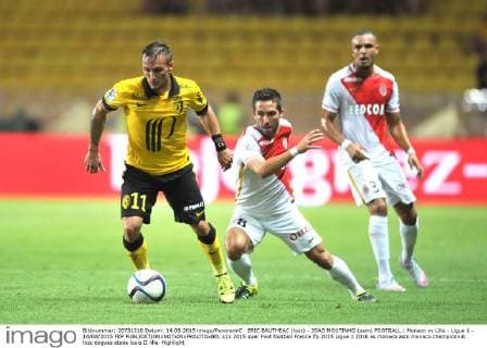 ERIC BAUTHEAC (losc) - JOAO MOUTINHO (asm) FOOTBALL : Monaco vs Lille - Ligue 1 - 14 08 2015 FEP 