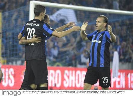 Vormer Rudy Ruud midfielder of Club Brugge FOOTBALL : Bruges vs Courtrai- Jupiler League - 14 08 2015 PhotoNews Panoramic