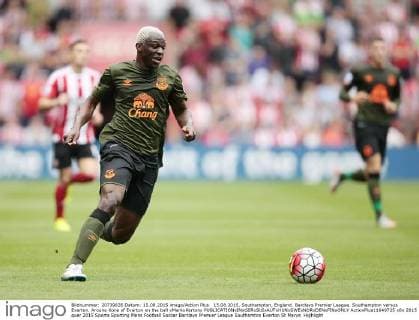 15.08.2015. Southampton, England. Barclays Premier League. Southampton versus Everton. Arouna Kone of Everton on the ball xMarkxKertonx  ActionPlus11649725